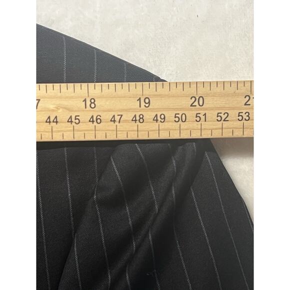 Jos A Bank Mens 41R 36x33 Navy Blue Stripe Wool Cashmere Suit Jacket Pants Set - Picture 10 of 16